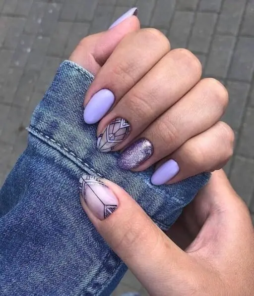 Trending beautiful purple nails for inspiration - True Purple