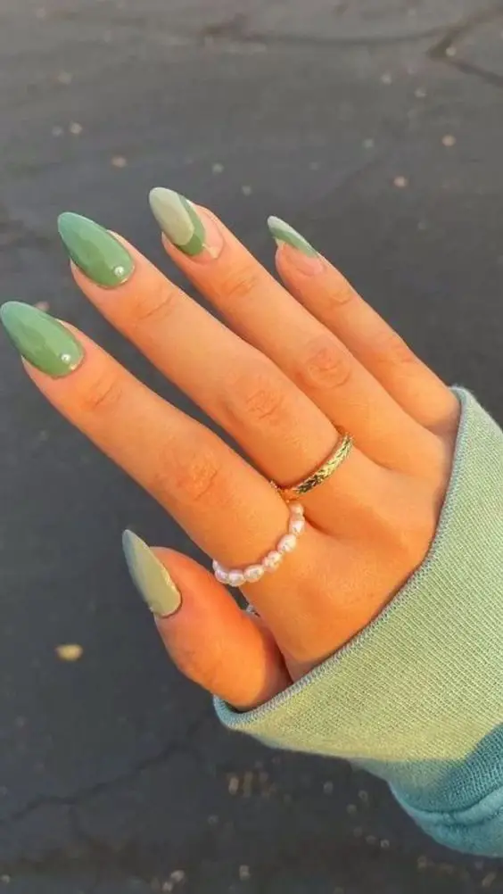 The top sage green nails and sage green nail designs to check out