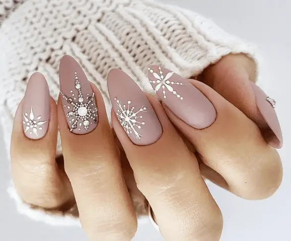 snowflake nails