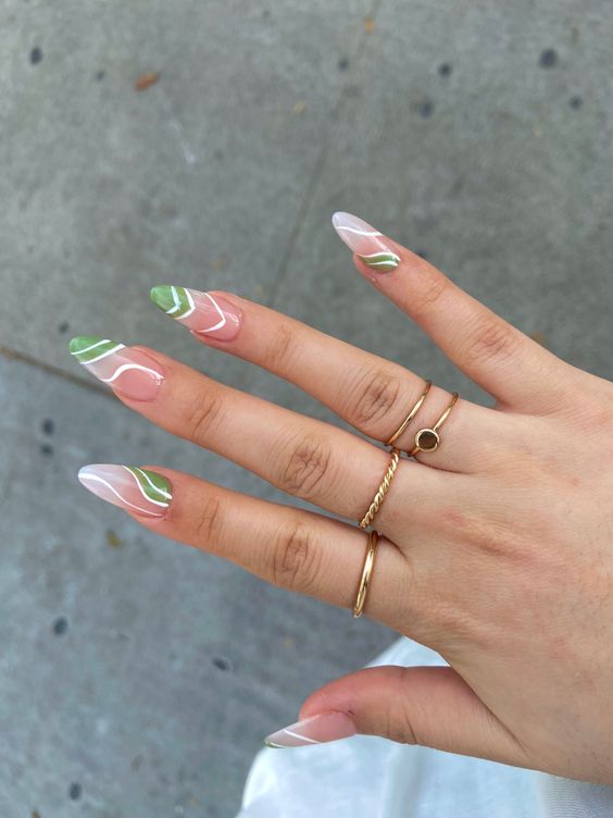 The top sage green nails and sage green nail designs to check out