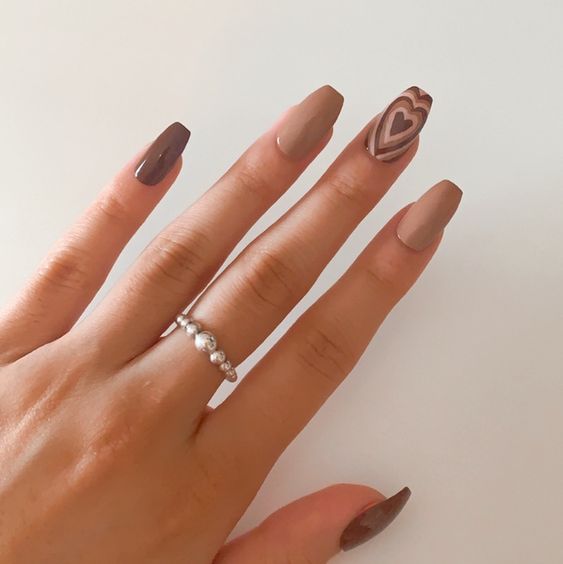 brown nails