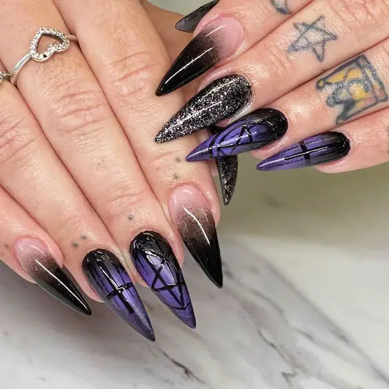 The Best Dark Purple Nails & Dark Purple Nail Designs