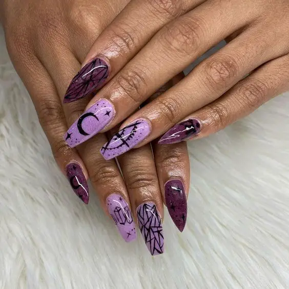 The Best Dark Purple Nails & Dark Purple Nail Designs