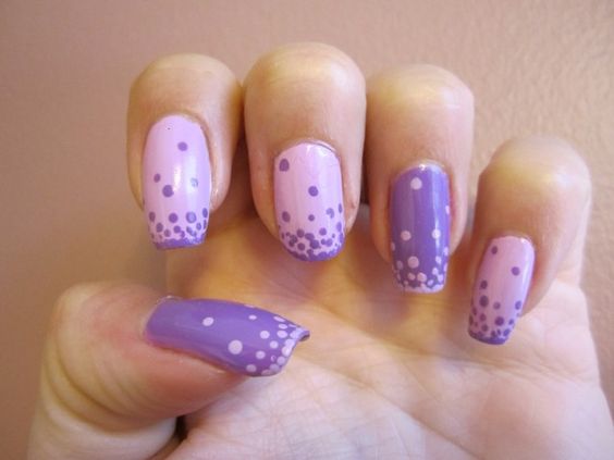 Light purple nails