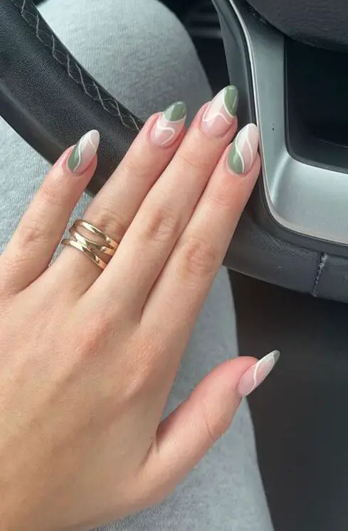 The top sage green nails and sage green nail designs to check out