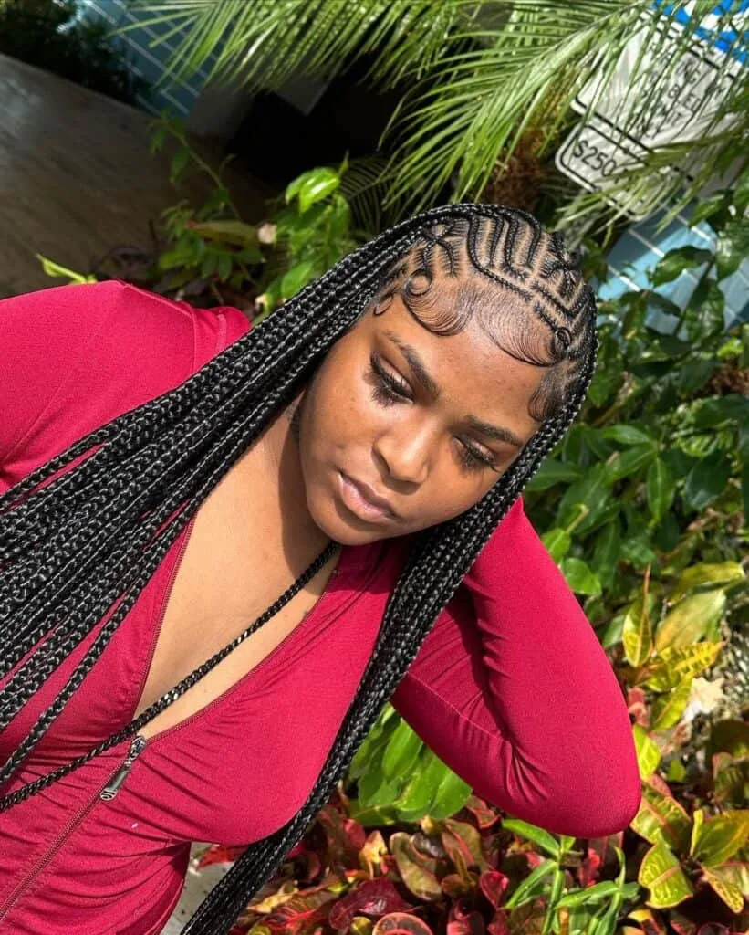 freestyle tribal fulani braids