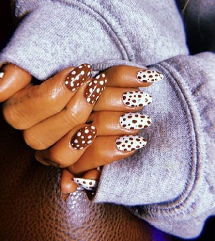 polka dot nails