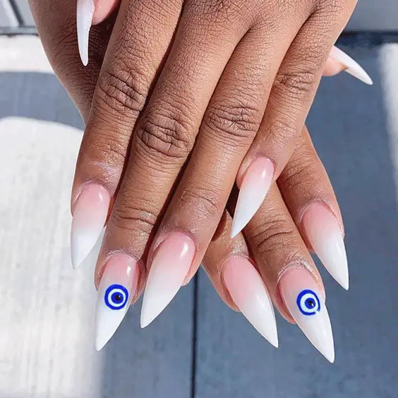 evil eye nails