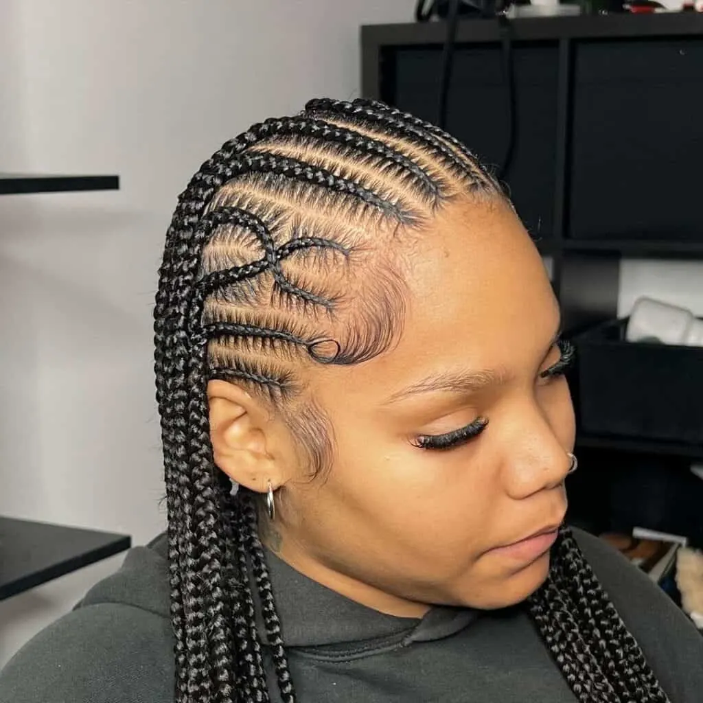 feed in fulani braids