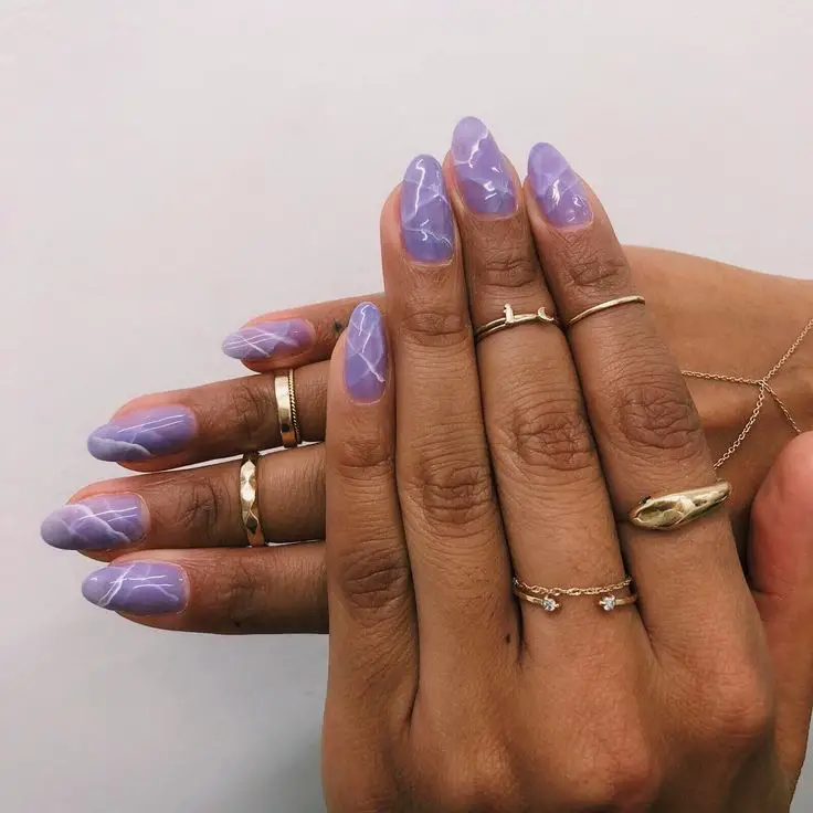 lavender nails, lavender nail designs, and lavender nail ideas to copy | lilac nails and lilac nail designs