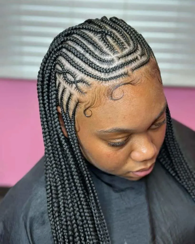 freestyle tetris stitch tribal fulani braids