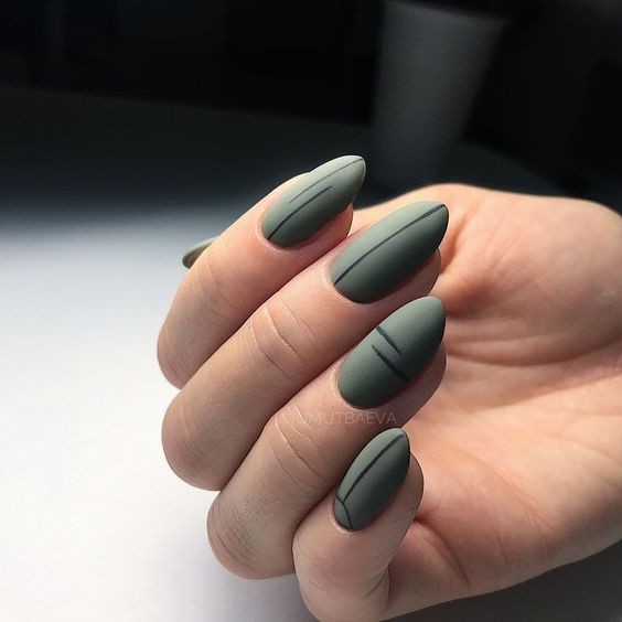 The best olive green nails