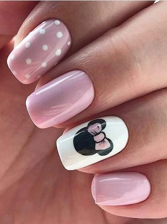 Disney nails and Disney nail designs including simple Disney nails