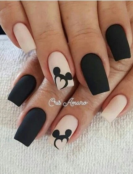 Disney nails and Disney nail designs including simple Disney nails