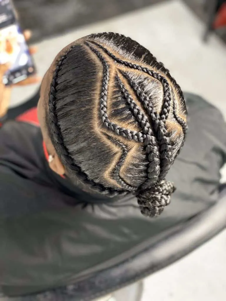 conrows braids for men with intricate patterns