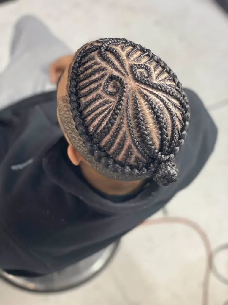 beautiful cornrows braids for men with a cut