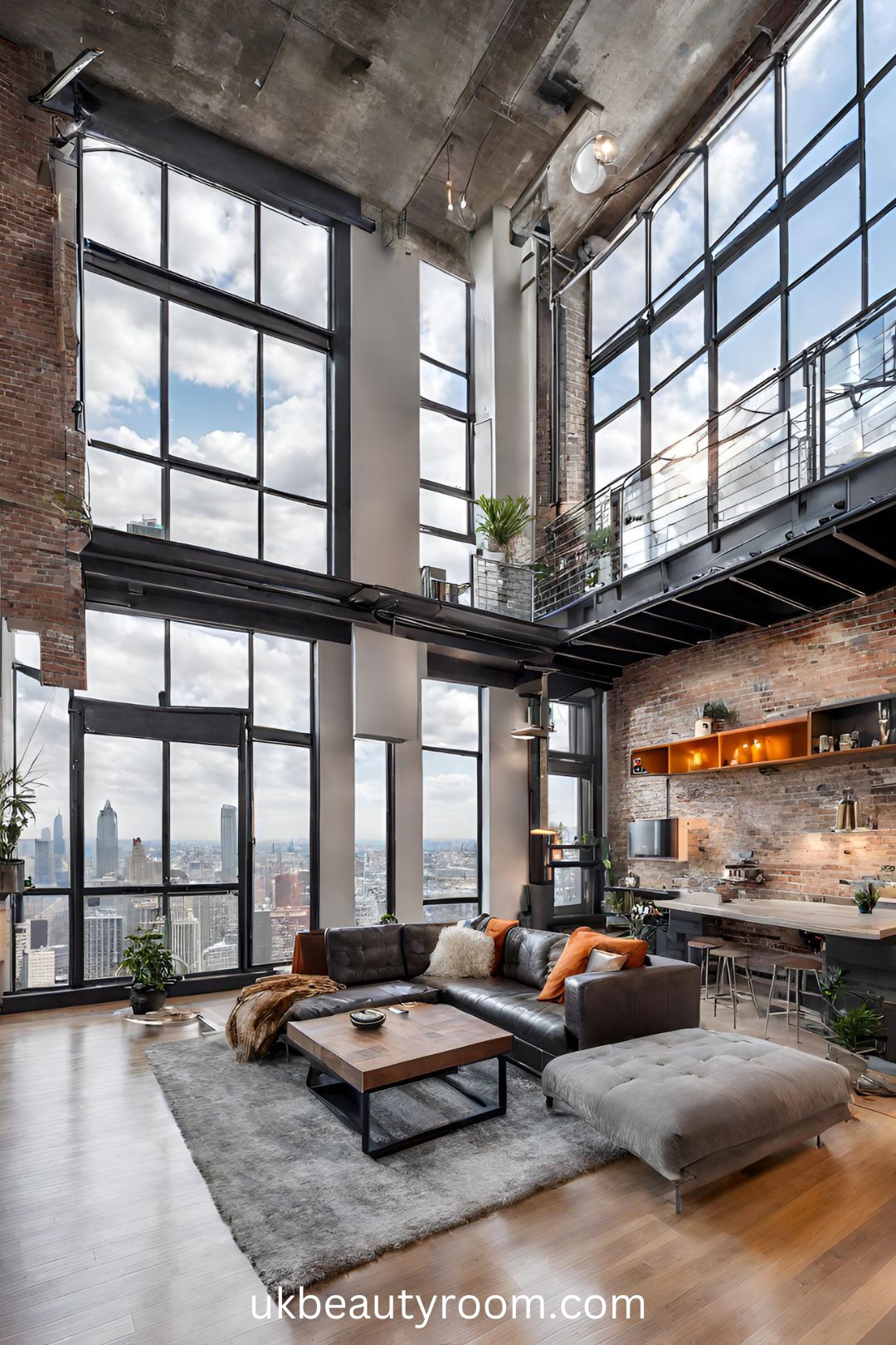 Contemporary Urban Loft with Skyline Views