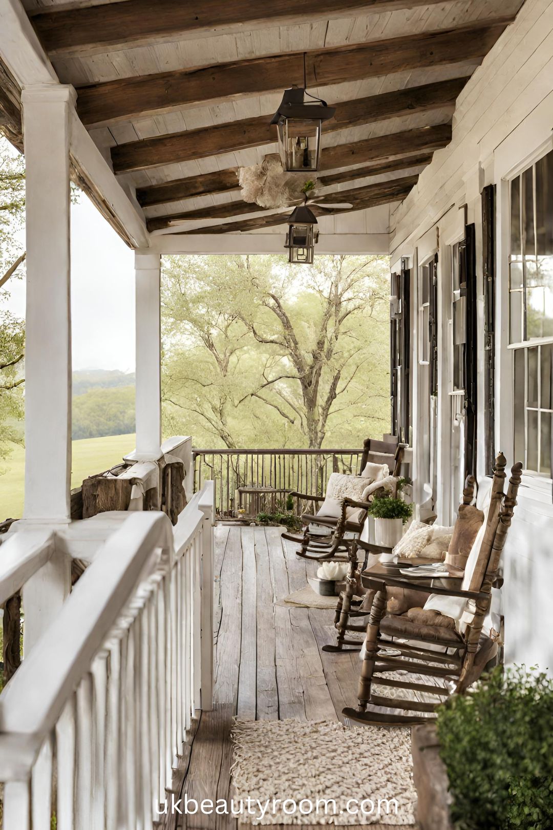 Rustic Farmhouse with a Wraparound Porch