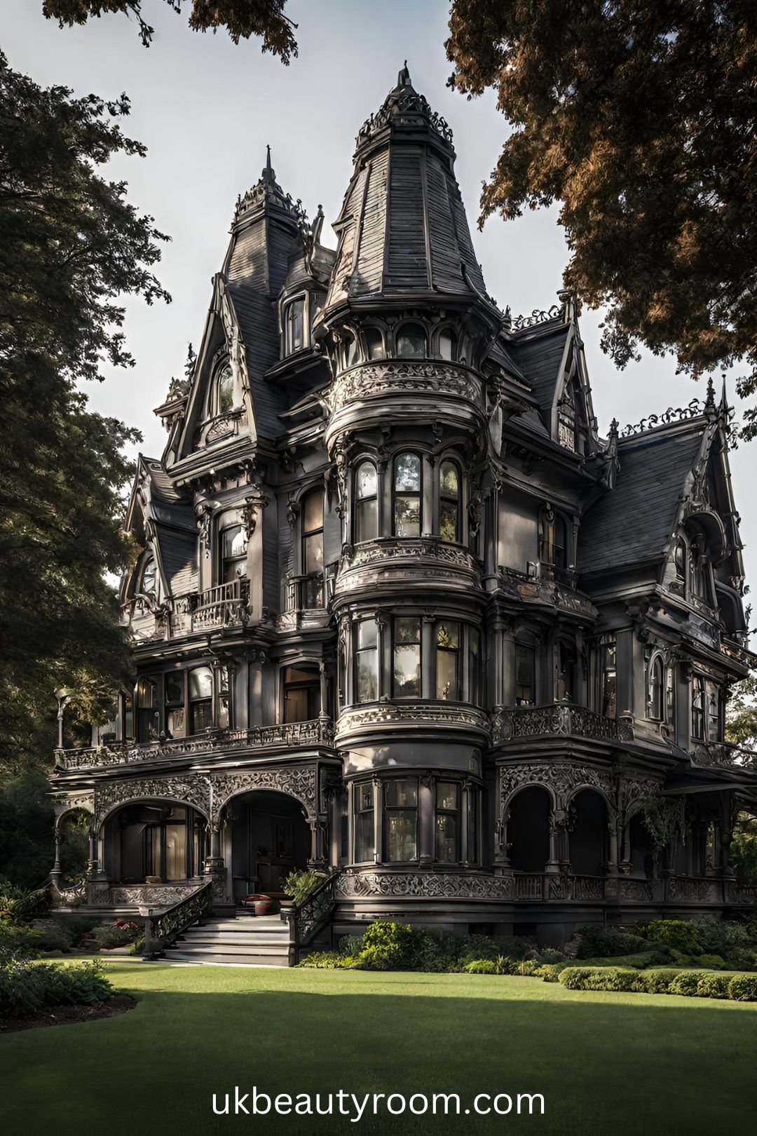 Victorian Mansion with Intricate Architectural Details