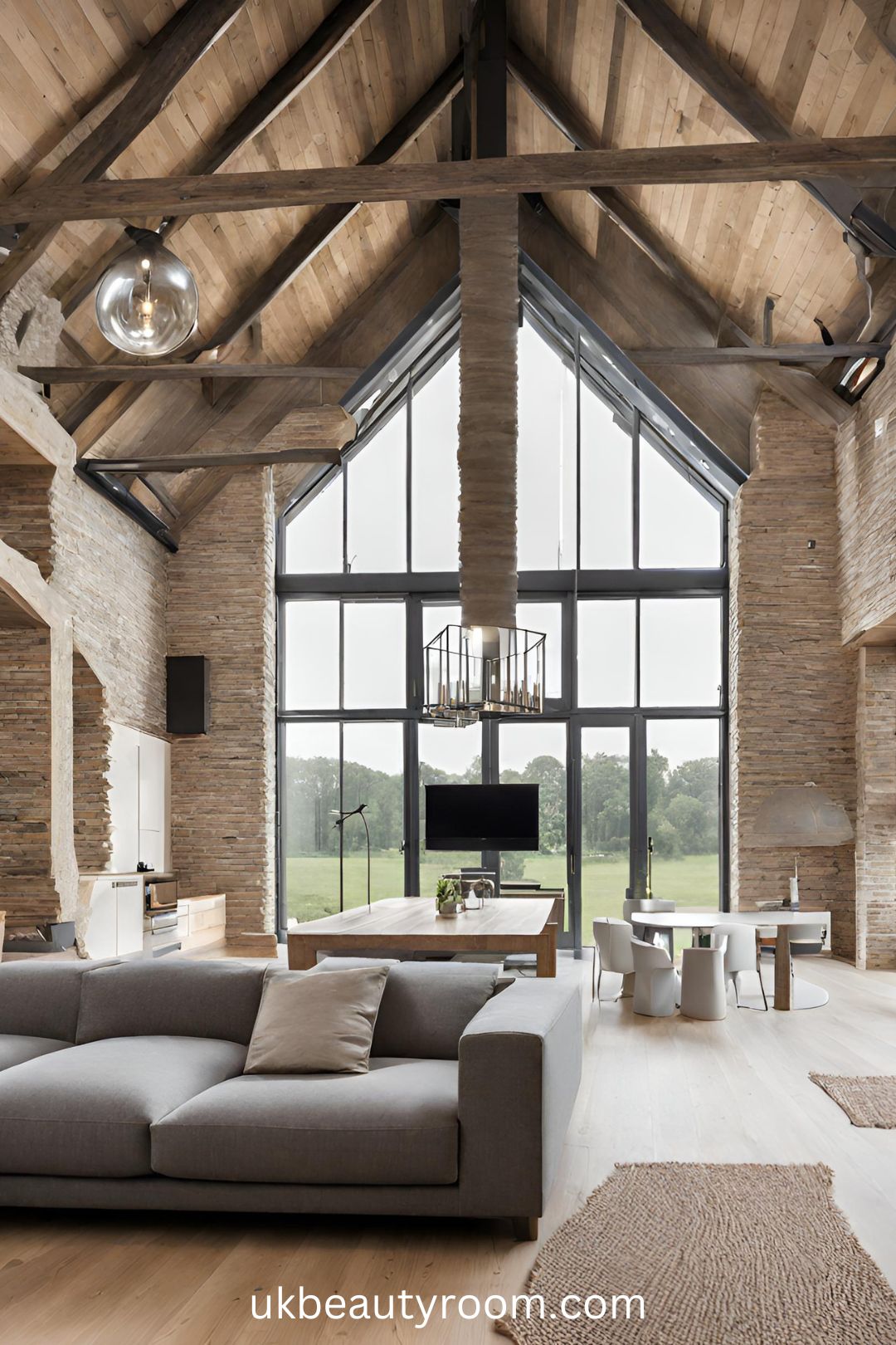 Converted Barn with a Modern Interior