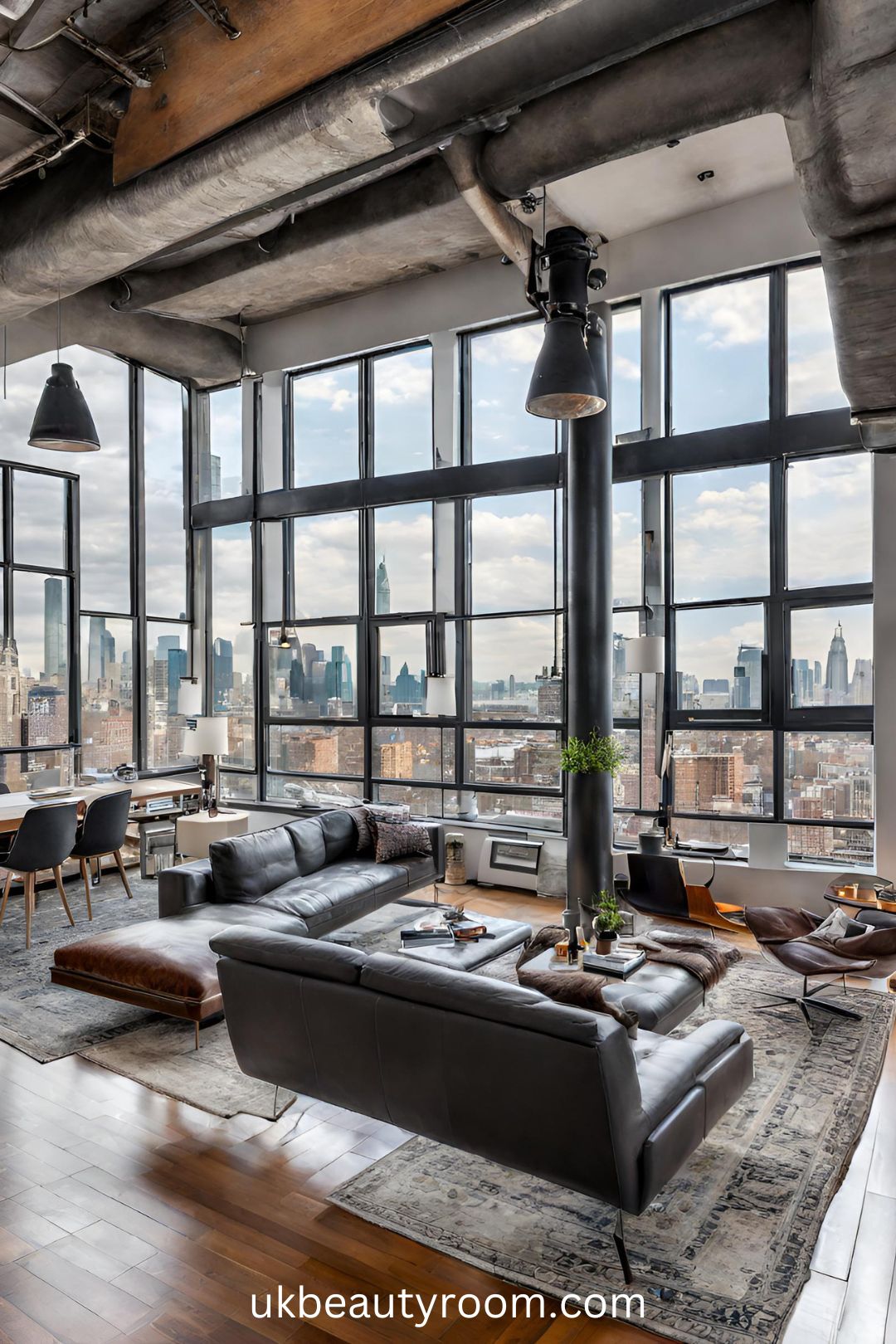 Contemporary Urban Loft with Skyline Views