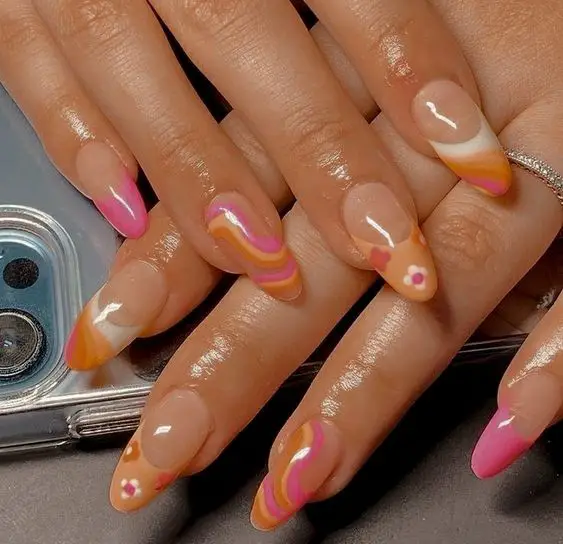 Tropical nails | Hawaiian nails and Hawaiian nail designs | 