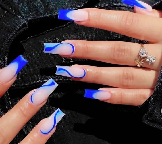 The top royal blue nails, royal blue nail ideas, and royal blue nail designs