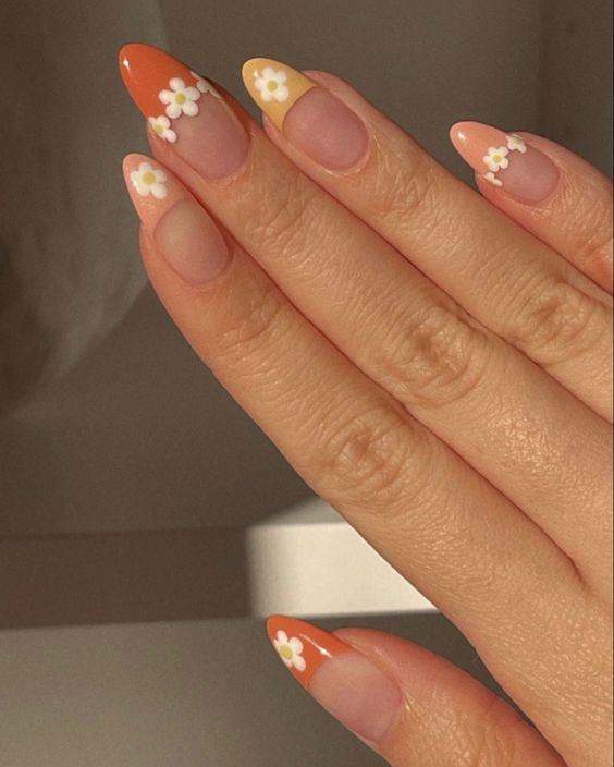 peach nails