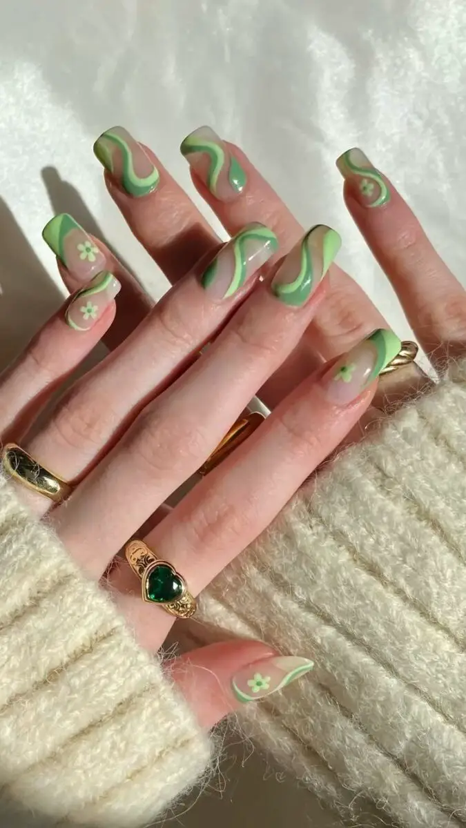 The top sage green nails and sage green nail designs to check out