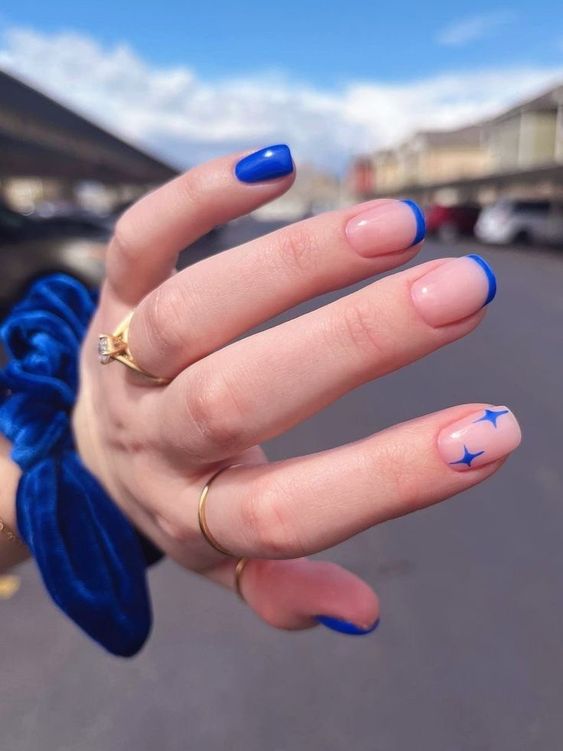 The top royal blue nails, royal blue nail ideas, and royal blue nail designs