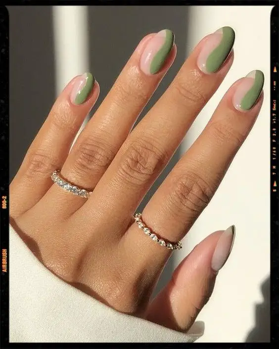 The top sage green nails and sage green nail designs to check out