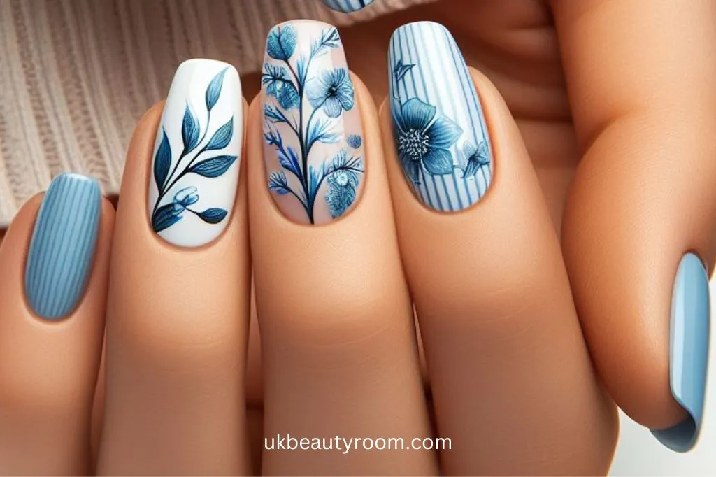 blue nail designs