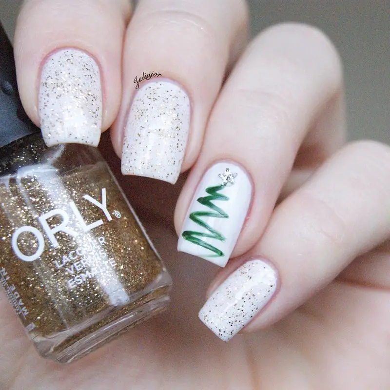 christmas tree nails