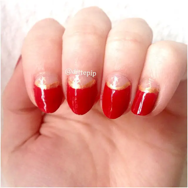 The top red and gold nails designs to try