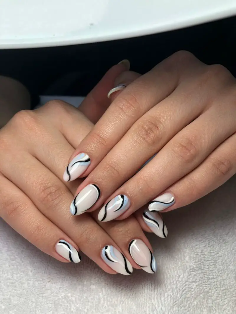 The top black and white nails, black and white nail designs, black and white nails acrylic, black and white nail art, and more black and white nail ideas