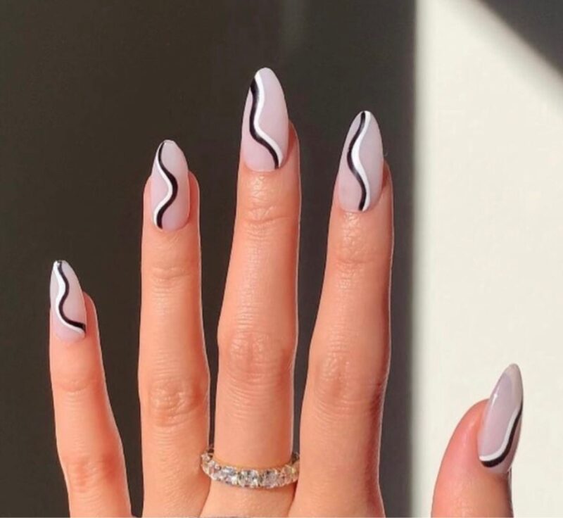 The top black and white nails, black and white nail designs, black and white nails acrylic, black and white nail art, and more black and white nail ideas