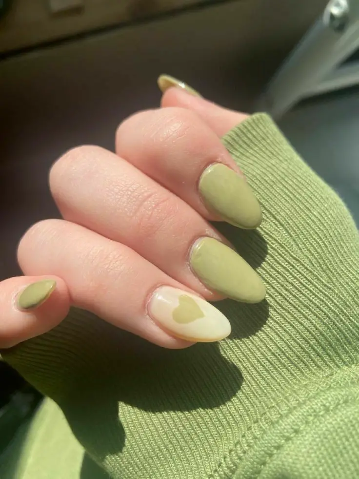 The top sage green nails and sage green nail designs to check out