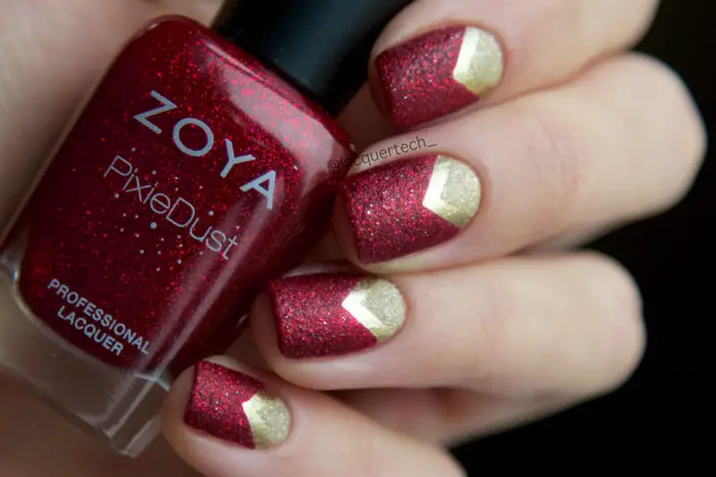 The top red and gold nails designs to try