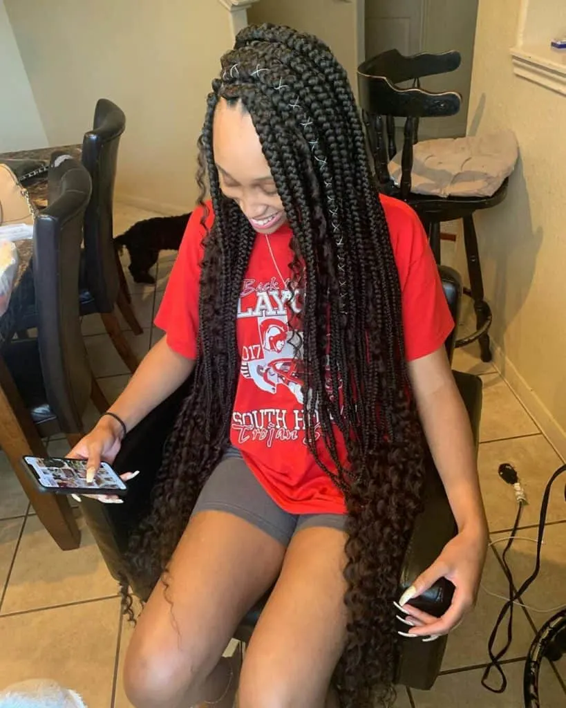 Goddess box braids