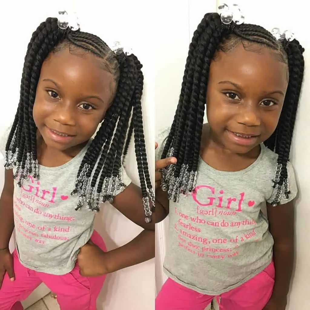 KIDS BRAIDS WITH BEADS