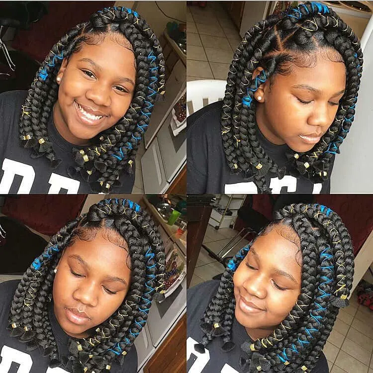 kids box braids bobs