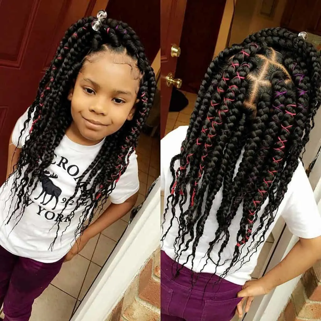 kids large box braids