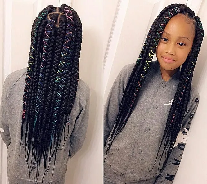 kids black box braids