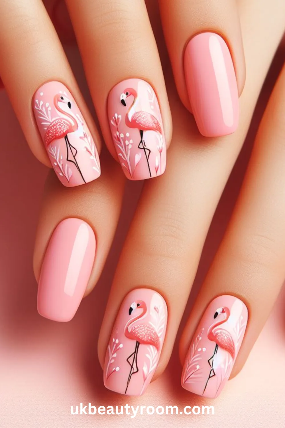 Flamingo Nails