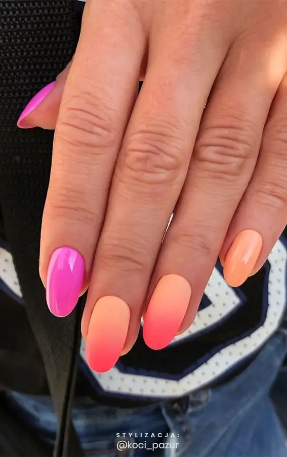 The top hot pink nails, neon pink nails, hot pink nail designs, and neon pink nail designs