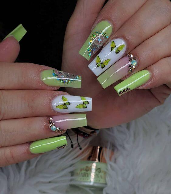 The top spring nails, spring nail art, and spring nail designs to copy