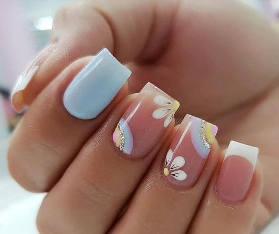 The top spring nails, spring nail art, and spring nail designs to copy