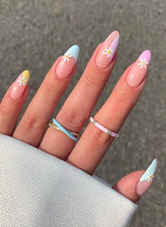 The top spring nails, spring nail art, and spring nail designs to copy