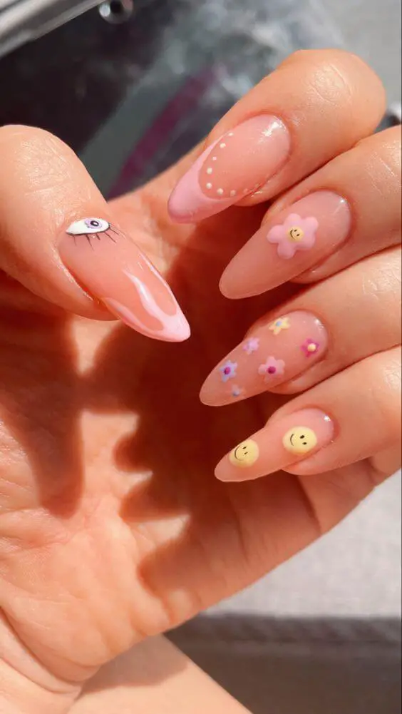 The top spring nails, spring nail art, and spring nail designs to copy