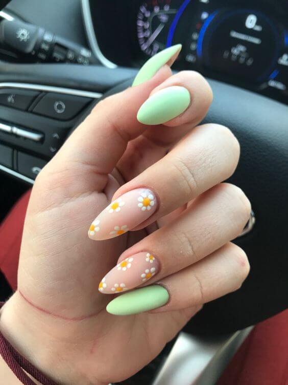 The top spring nails, spring nail art, and spring nail designs to copy